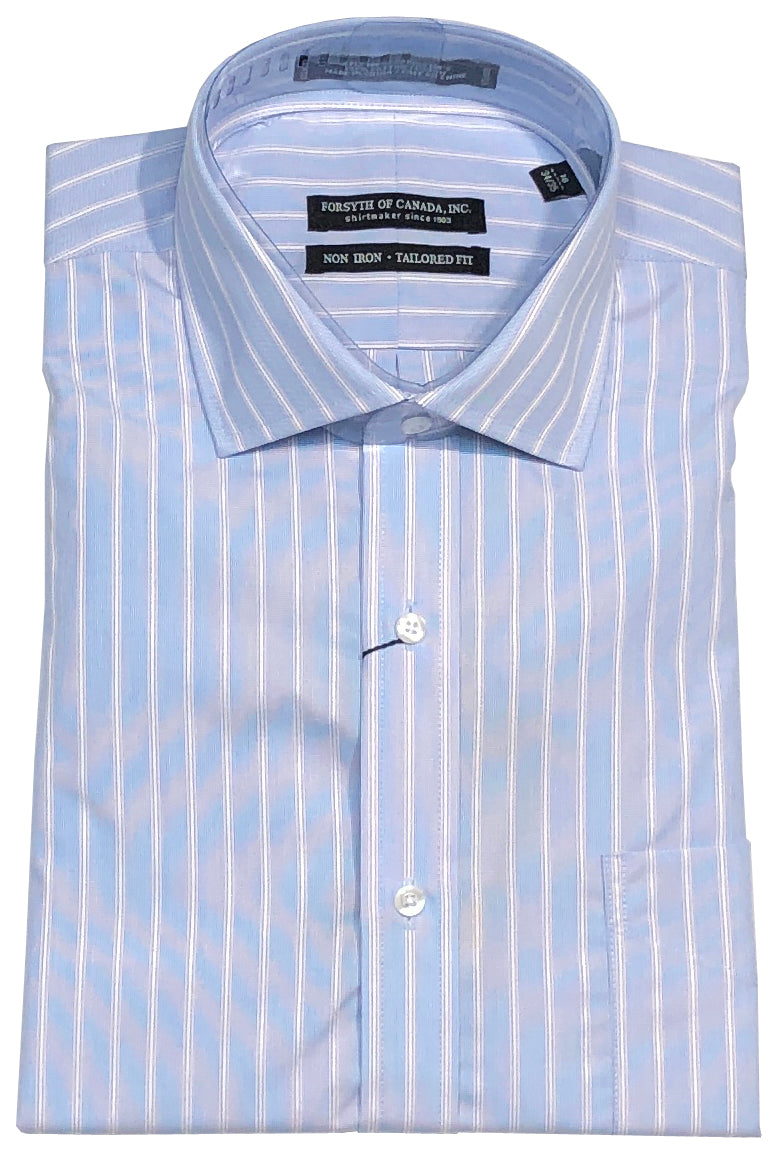 Forsyth of Canada Tailored Fit Spread Collar Non-Iron Dress Shirt