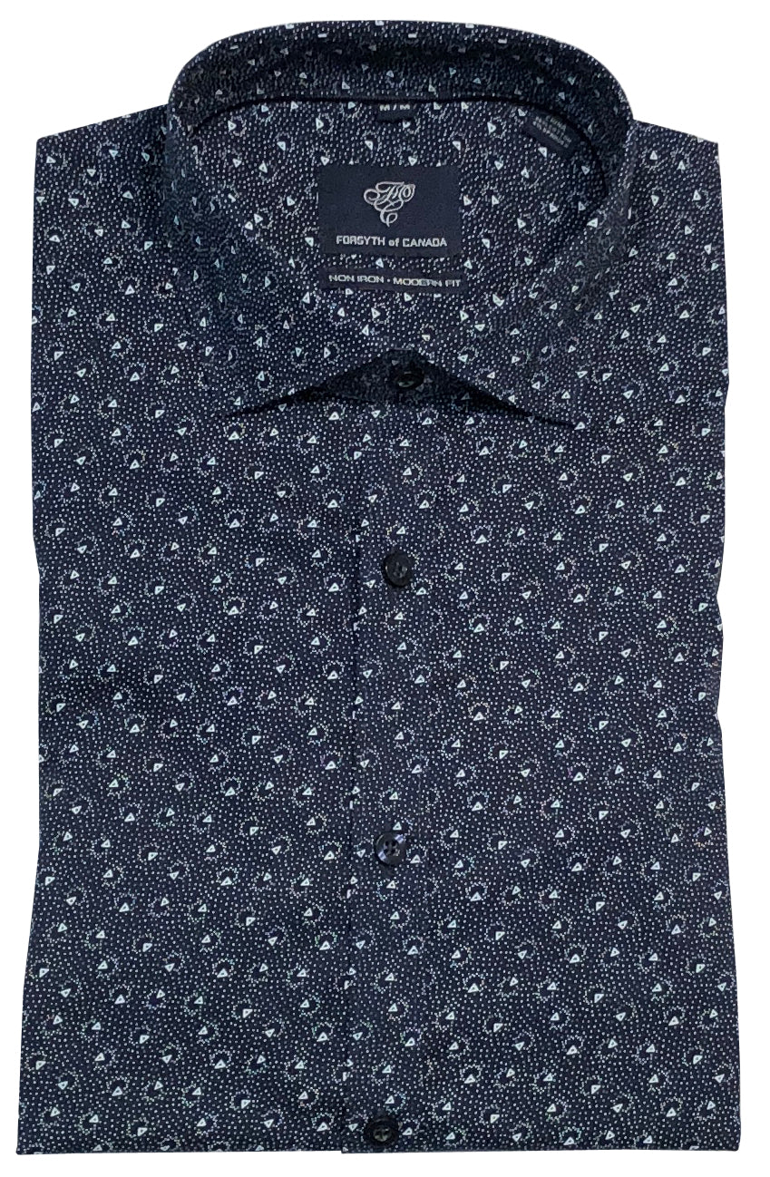 Forsyth of Canada Long Sleeve Modern Fit Non-Iron Stretch Sport Shirt