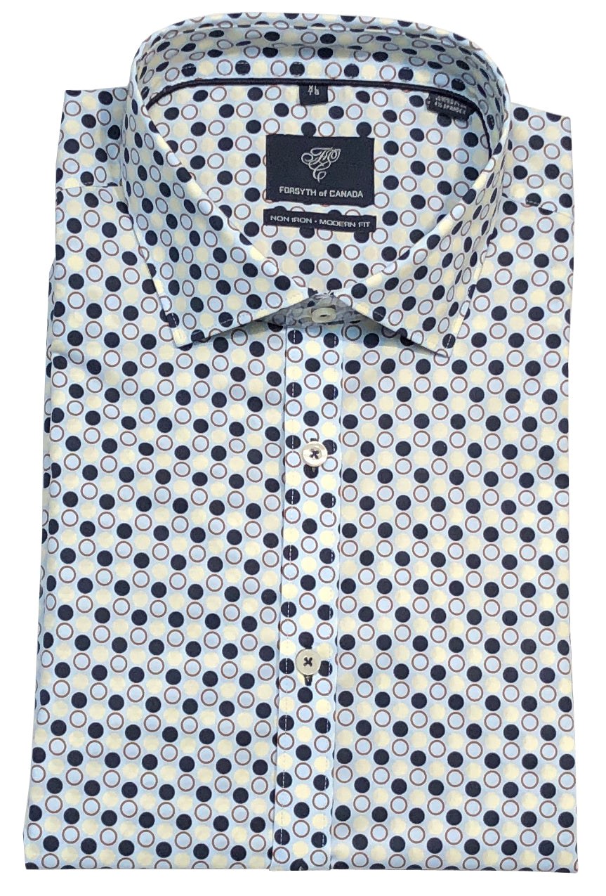 Forsyth of Canada Long Sleeve Modern Fit Non-Iron Stretch Sport Shirt