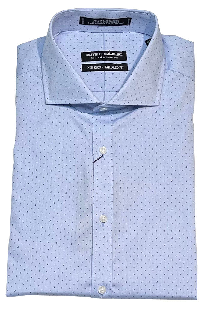 Forsyth of Canada Tailored Fit Spread Collar Non-Iron Dress Shirt