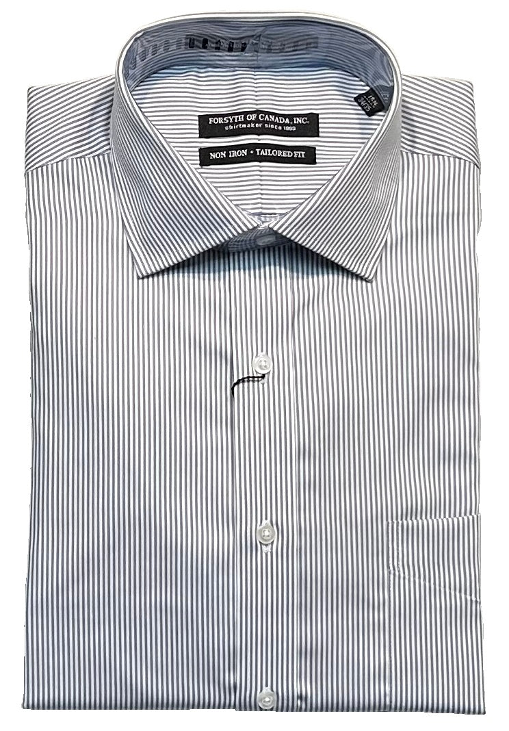 Forsyth of Canada Tailored Fit Spread Collar Non-Iron Dress Shirt