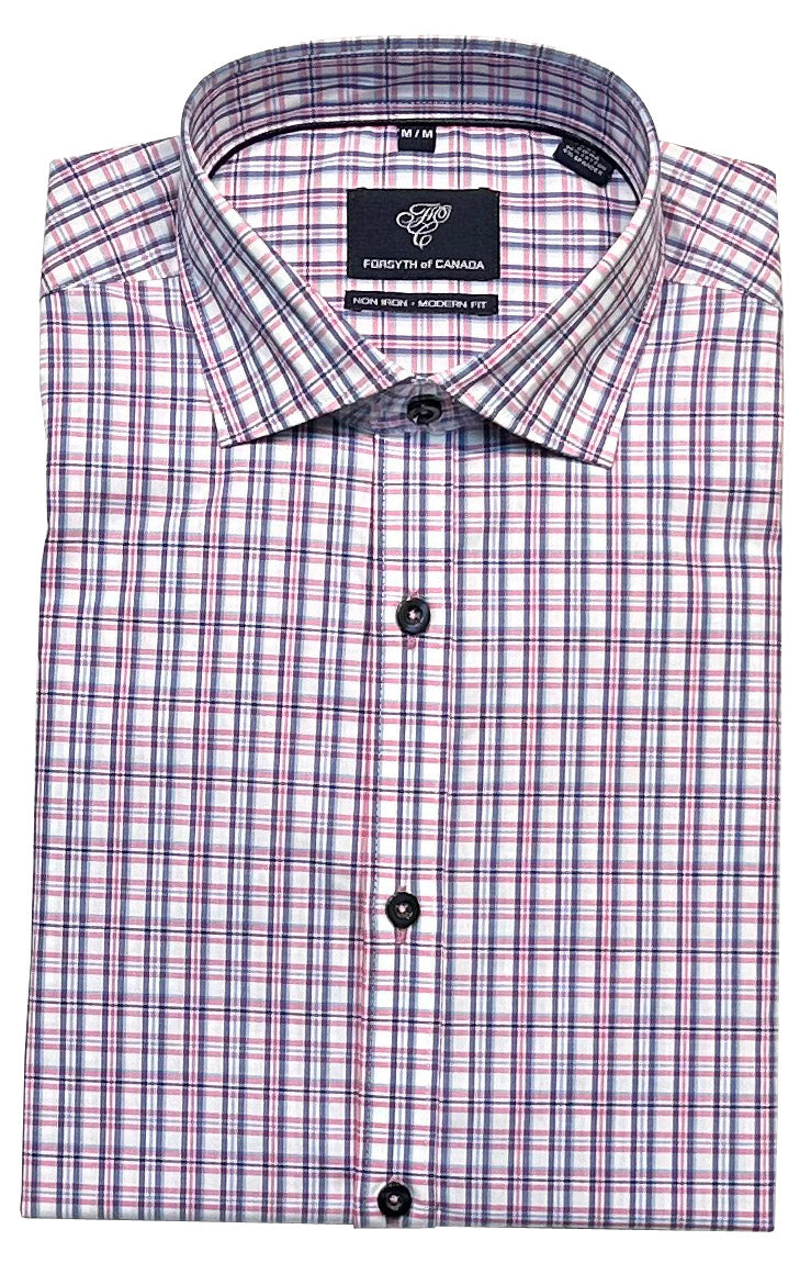 Forsyth of Canada Long Sleeve Modern Fit Non-Iron Stretch Sport Shirt
