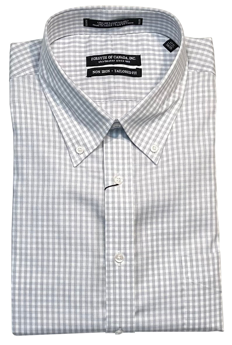 Forsyth of Canada Tailored Fit Button Down Collar Non-Iron Dress Shirt
