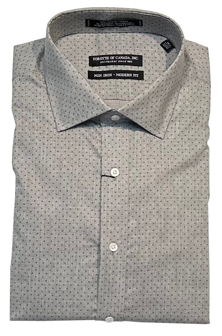 Forsyth of Canada Modern Fit Spread Collar Non-Iron Stretch Dress Shirt