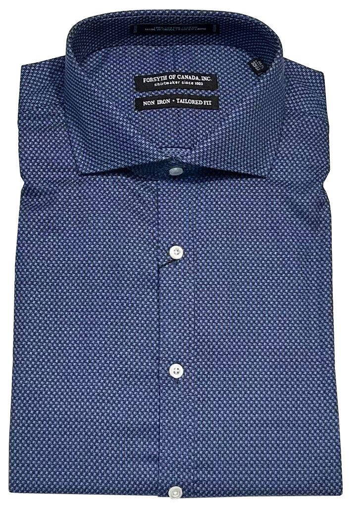 Forsyth of Canada Tailored Fit Spread Collar Non-Iron Dress Shirt