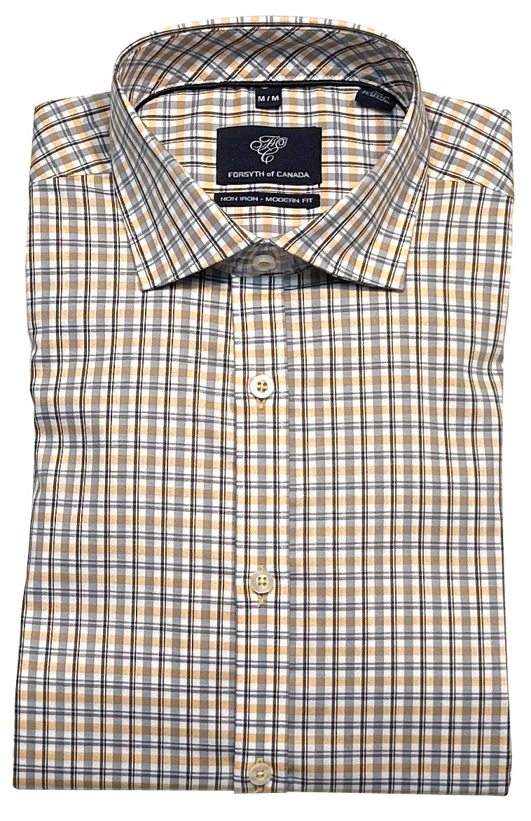 Forsyth of Canada Long Sleeve Modern Fit Non-Iron Stretch Sport Shirt