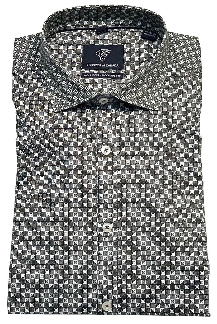 Forsyth of Canada Long Sleeve Modern Fit Non-Iron Stretch Sport Shirt