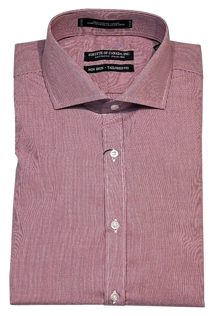 Forsyth of Canada Tailored Fit Spread Collar Non-Iron Dress Shirt