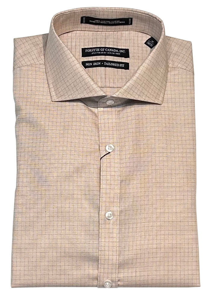 Forsyth of Canada Tailored Fit Spread Collar Non-Iron Dress Shirt