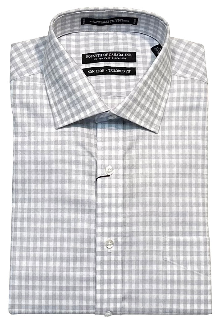 Forsyth of Canada Tailored Fit Spread Collar Non-Iron Dress Shirt