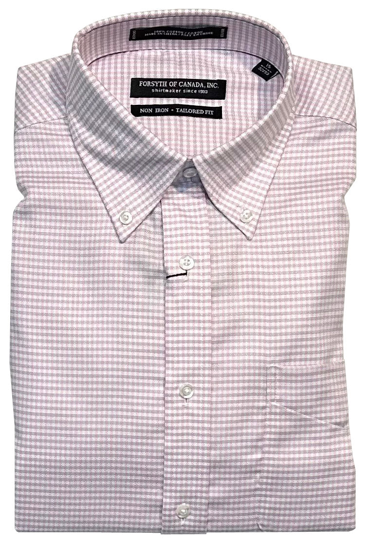 Forsyth of Canada Tailored Fit Button Down Collar Non-Iron Dress Shirt