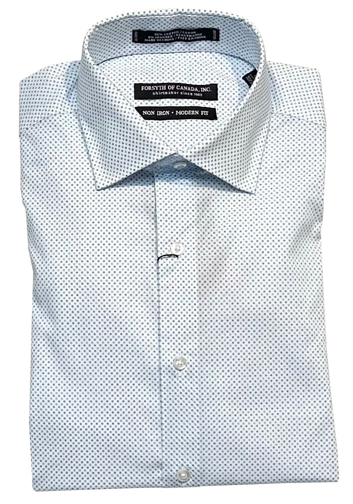 Forsyth of Canada Modern Fit Spread Collar Non-Iron Stretch Dress Shirt