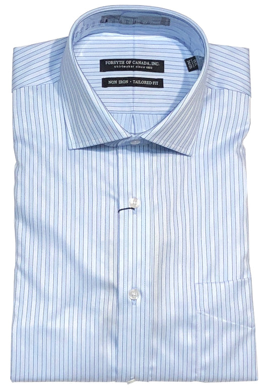 Forsyth of Canada Tailored Fit Spread Collar Non-Iron Dress Shirt
