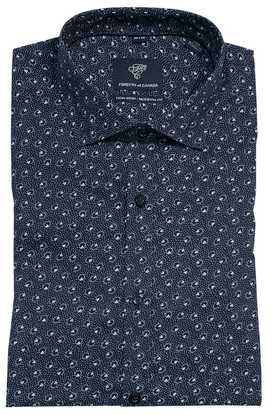 Forsyth of Canada Long Sleeve Modern Fit Non-Iron Stretch Sport Shirt