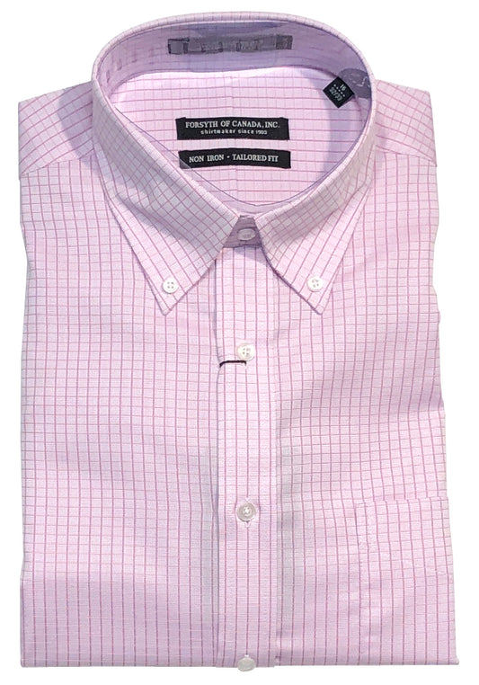 Forsyth of Canada Tailored Fit Button Down Collar Non-Iron Dress Shirt