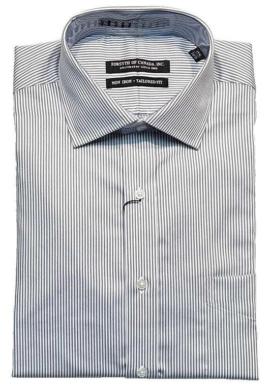 Forsyth of Canada Tailored Fit Spread Collar Non-Iron Dress Shirt