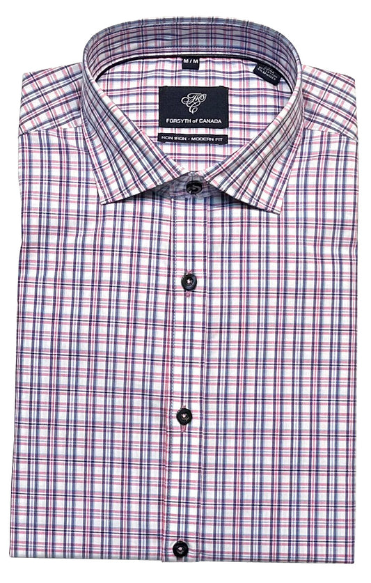 Forsyth of Canada Long Sleeve Modern Fit Non-Iron Stretch Sport Shirt