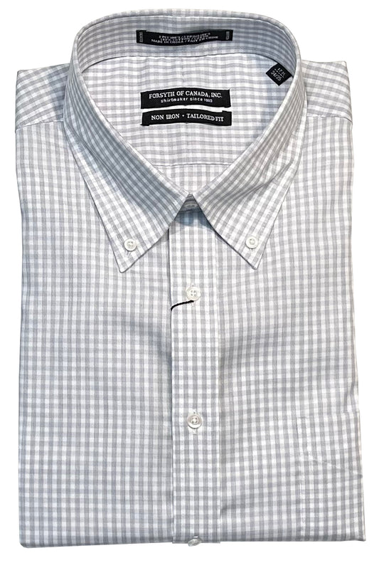 Forsyth of Canada Tailored Fit Button Down Collar Non-Iron Dress Shirt