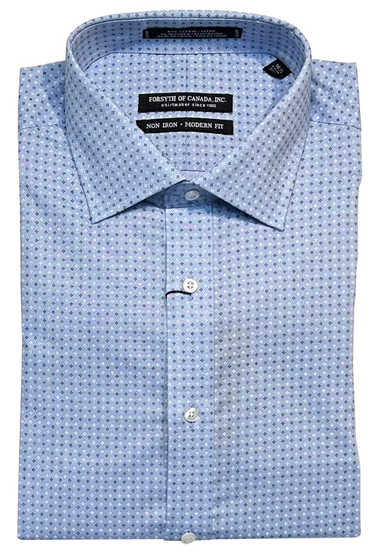 Forsyth of Canada Modern Fit Spread Collar Non-Iron Stretch Dress Shirt