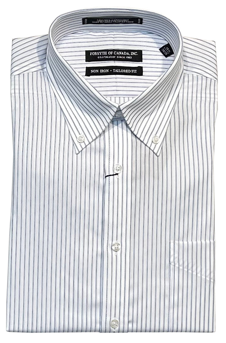 Forsyth of Canada Tailored Fit Button Down Collar Non-Iron Dress Shirt