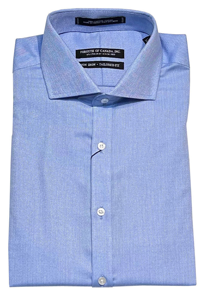 Forsyth of Canada Tailored Fit Spread Collar Non-Iron Dress Shirt