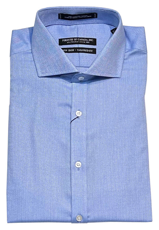 Forsyth of Canada Tailored Fit Spread Collar Non-Iron Dress Shirt