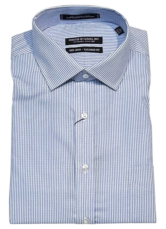 Forsyth of Canada Tailored Fit Spread Collar Non-Iron Dress Shirt