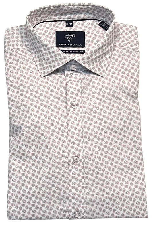 Forsyth of Canada Long Sleeve Modern Fit Non-Iron Stretch Sport Shirt