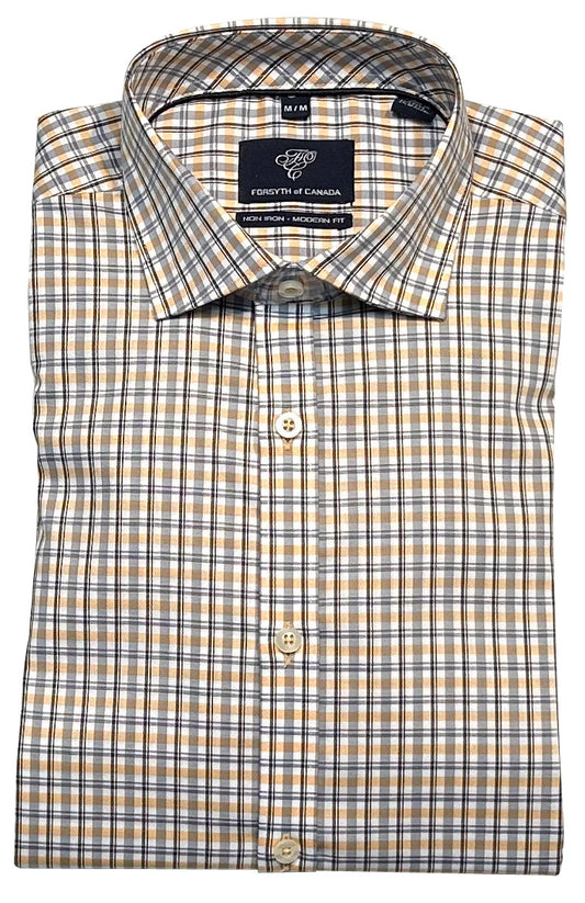 Forsyth of Canada Long Sleeve Modern Fit Non-Iron Stretch Sport Shirt