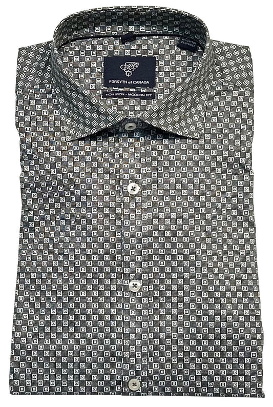 Forsyth of Canada Long Sleeve Modern Fit Non-Iron Stretch Sport Shirt