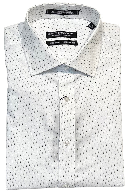 Forsyth of Canada Modern Fit Spread Collar Non-Iron Stretch Dress Shirt