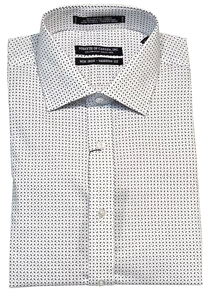 Forsyth of Canada Modern Fit Spread Collar Non-Iron Stretch Dress Shirt