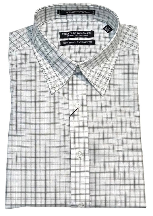 Forsyth of Canada Tailored Fit Button Down Collar Non-Iron Dress Shirt