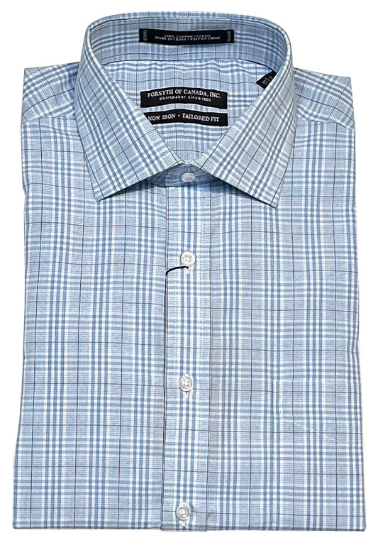 Forsyth of Canada Tailored Fit Spread Collar Non-Iron Dress Shirt