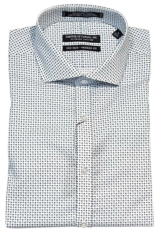 Forsyth of Canada Modern Fit Spread Collar Non-Iron Stretch Dress Shirt