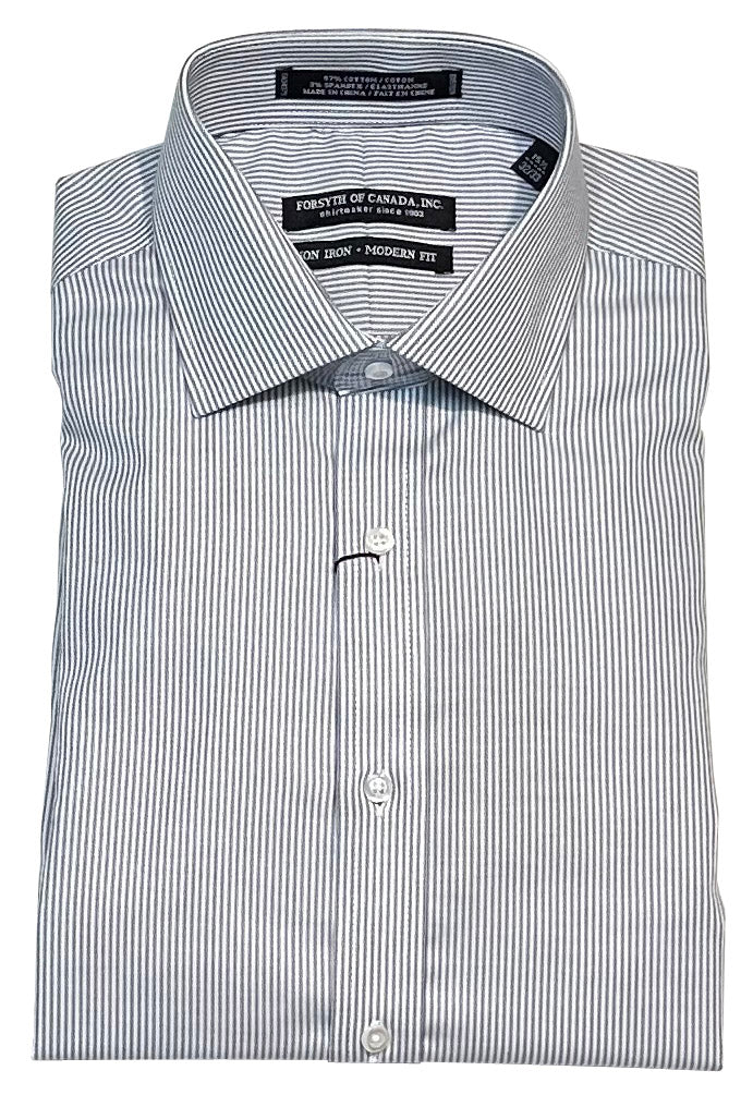 Forsyth of Canada Modern Fit Spread Collar Non-Iron Stretch Dress Shirt