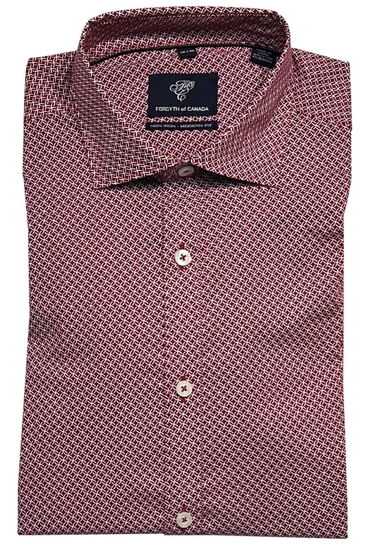 Forsyth of Canada Long Sleeve Modern Fit Non-Iron Stretch Sport Shirt