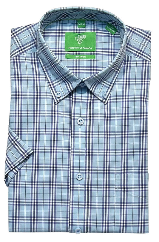 Forsyth of Canada Short Sleeve Tailored Fit Non-Iron Sport Shirt