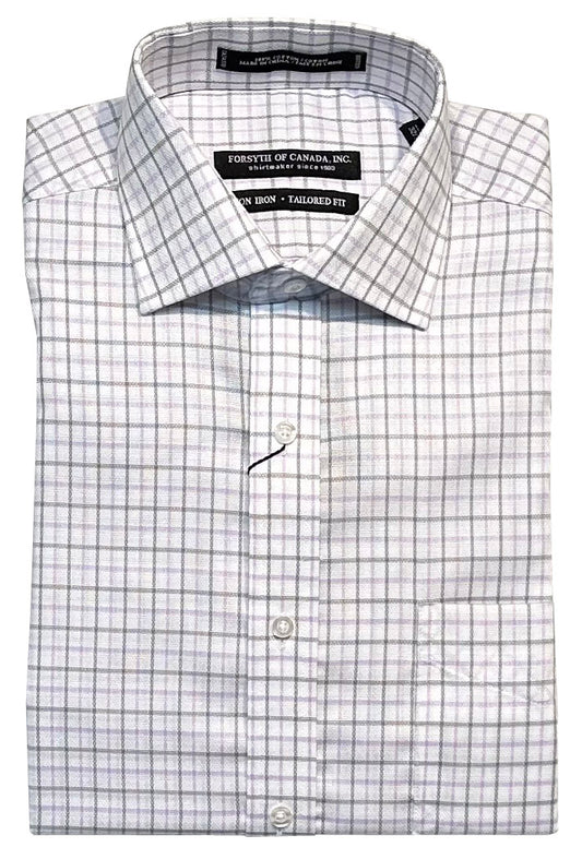 Forsyth of Canada Tailored Fit Spread Collar Non-Iron Dress Shirt