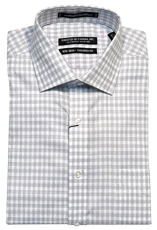 Forsyth of Canada Tailored Fit Spread Collar Non-Iron Dress Shirt