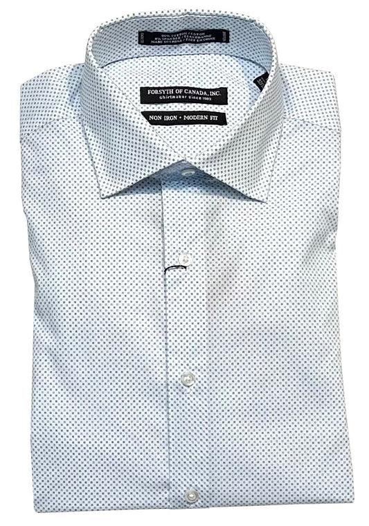 Forsyth of Canada Modern Fit Spread Collar Non-Iron Stretch Dress Shirt